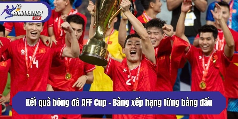 Kết quả bóng đá AFF Cup - Bảng xếp hạng từng bảng đấu